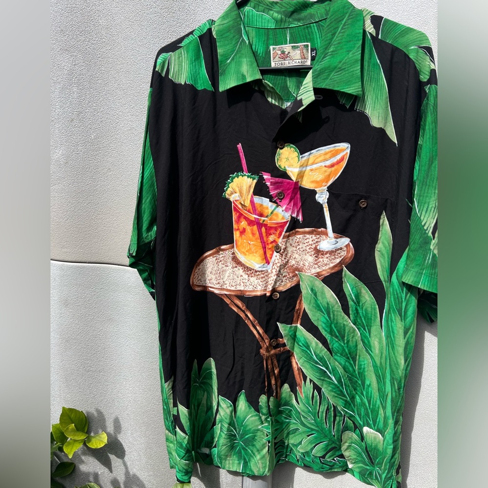 Vintage Tori Richard Men’s Sz XL Shirt Hawaiian Button Shirt Short Sleeve